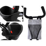 Trojkolka Tiny Bike 3v1 so strieškou – sivý Trojkolka Tiny Bike 3v1 so strieškou – sivý
